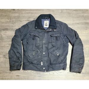 G Star Raw Denim GS3301 Military Utility Bomber Jacket Mens Medium M